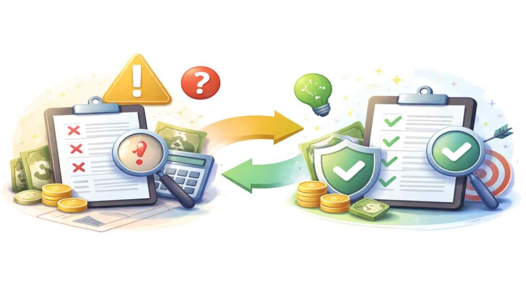 Illustration highlighting common mistakes Canadians make with final expenses insurance