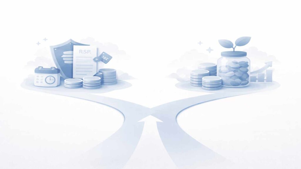 RRSP vs TFSA comparison for Canadians choosing the right savings account