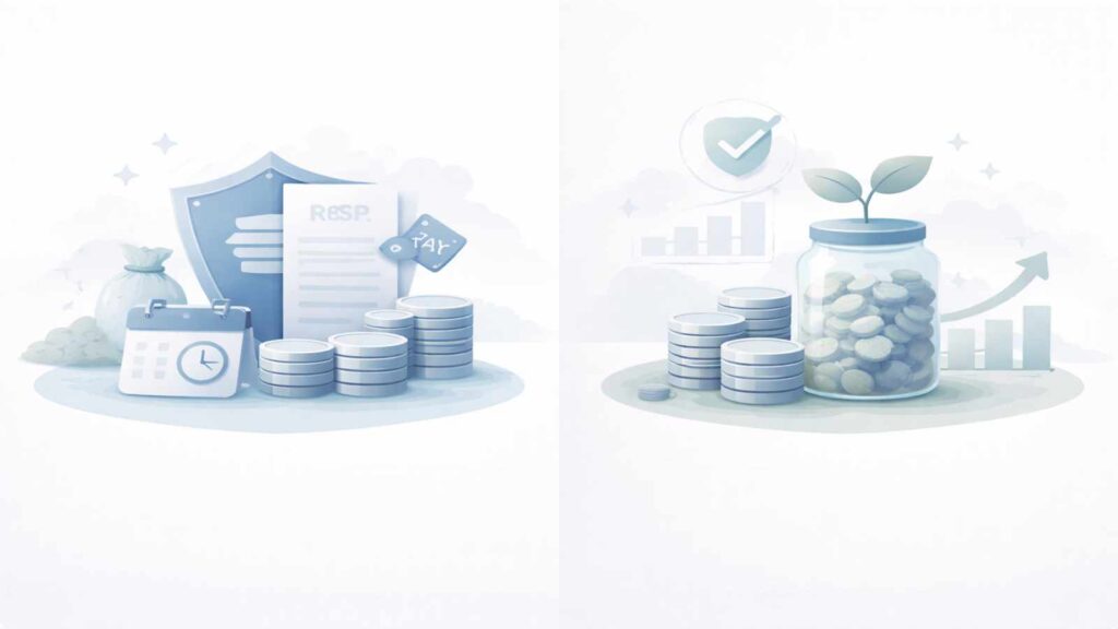 RRSP Vs TFSA : Side-by-side comparison of RRSP and TFSA features for Canadian savers