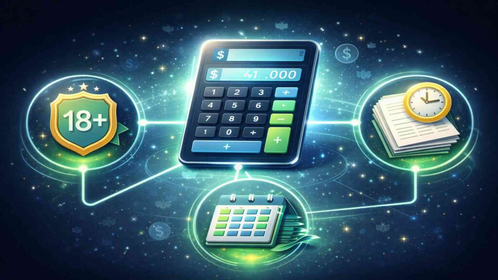 Illustration showing how TFSA contribution room is calculated in Canada using eligibility rules, annual limits, and CRA reporting delays.